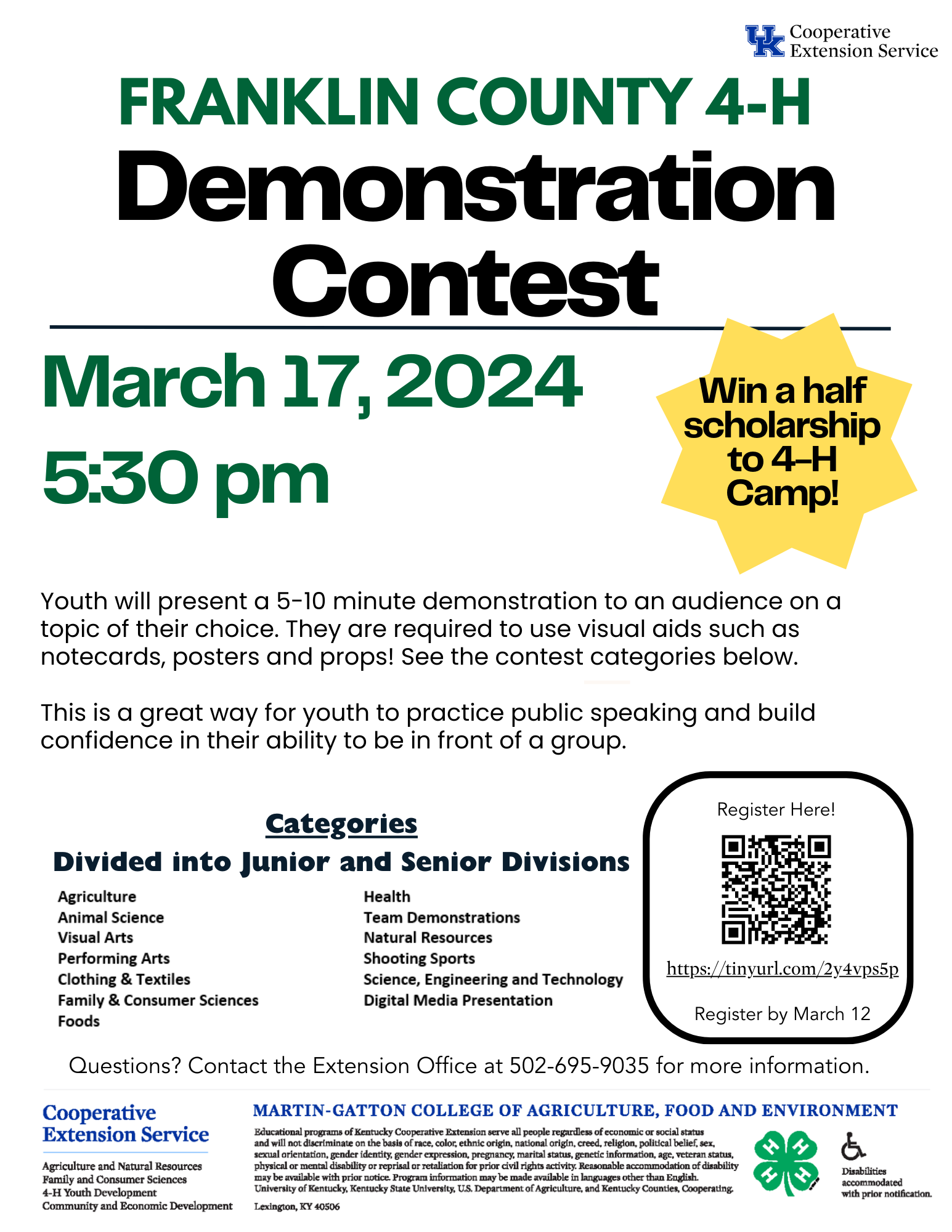 4-H Demonstration Contest