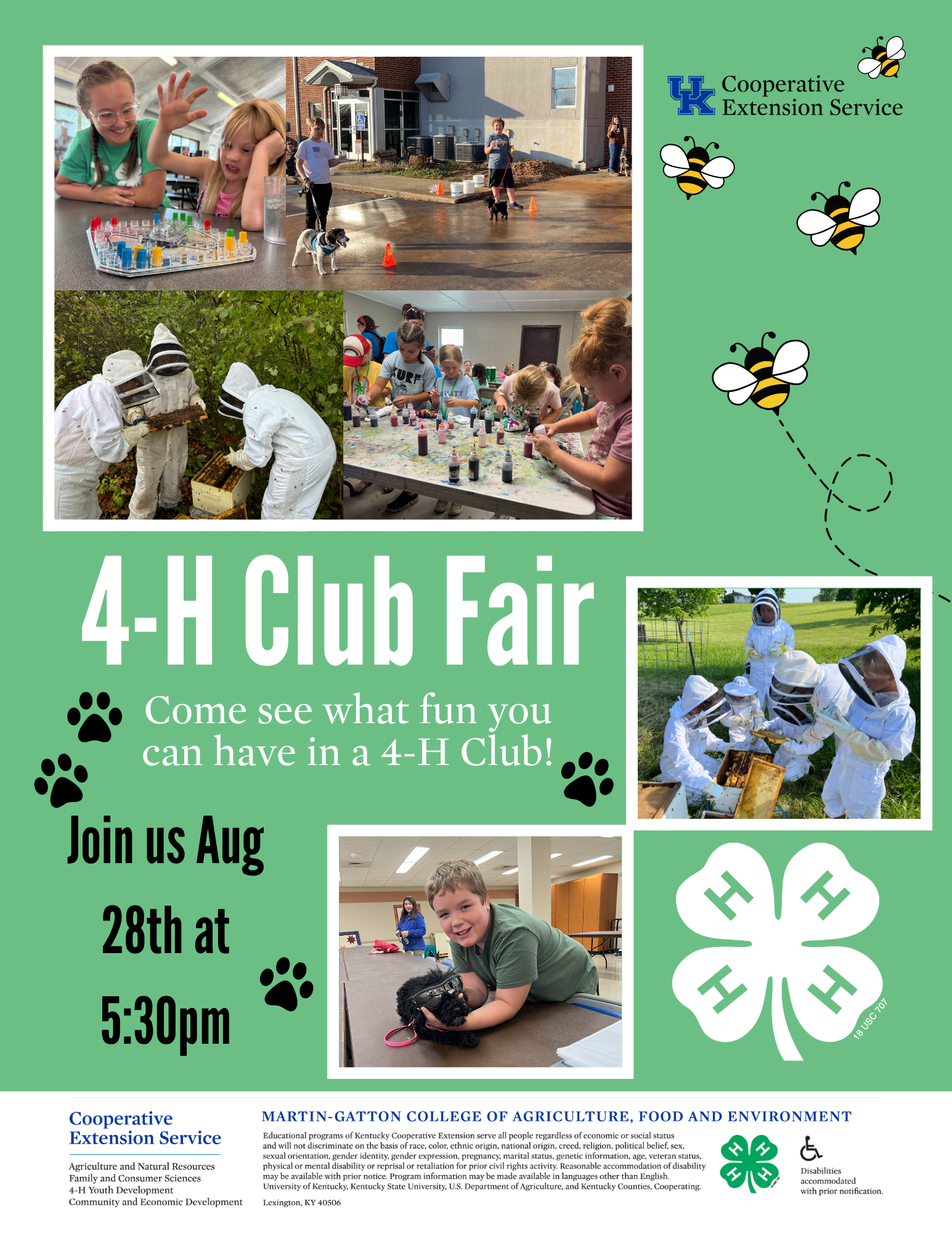 2025 Club Fair Flyer
