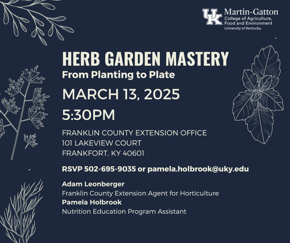 herb garden flyer