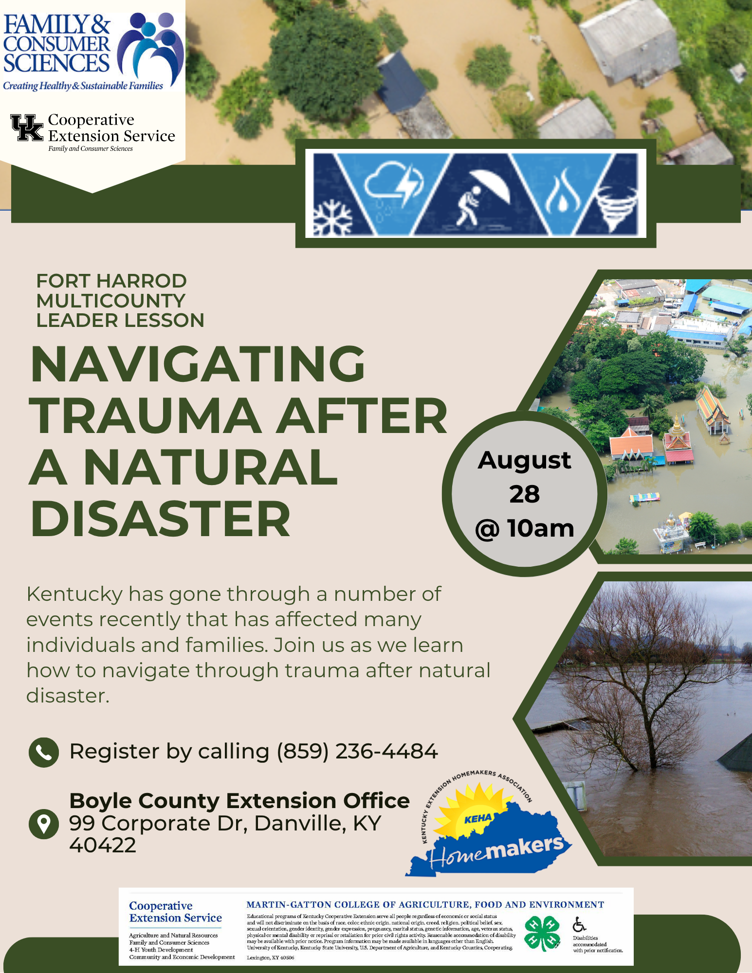 Navigating Trauma After a Natural Disaster Flyer