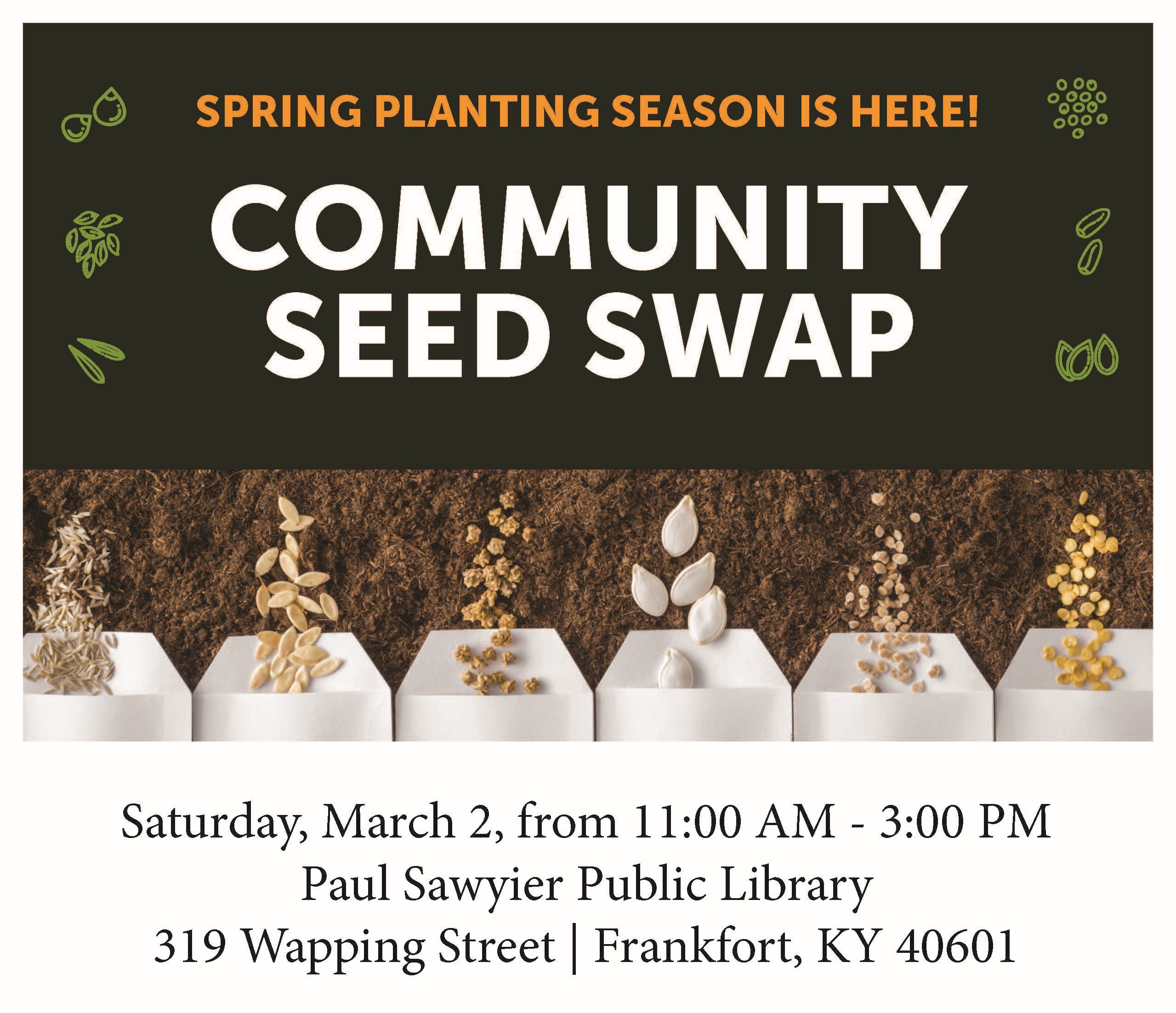 community seed swap flyer