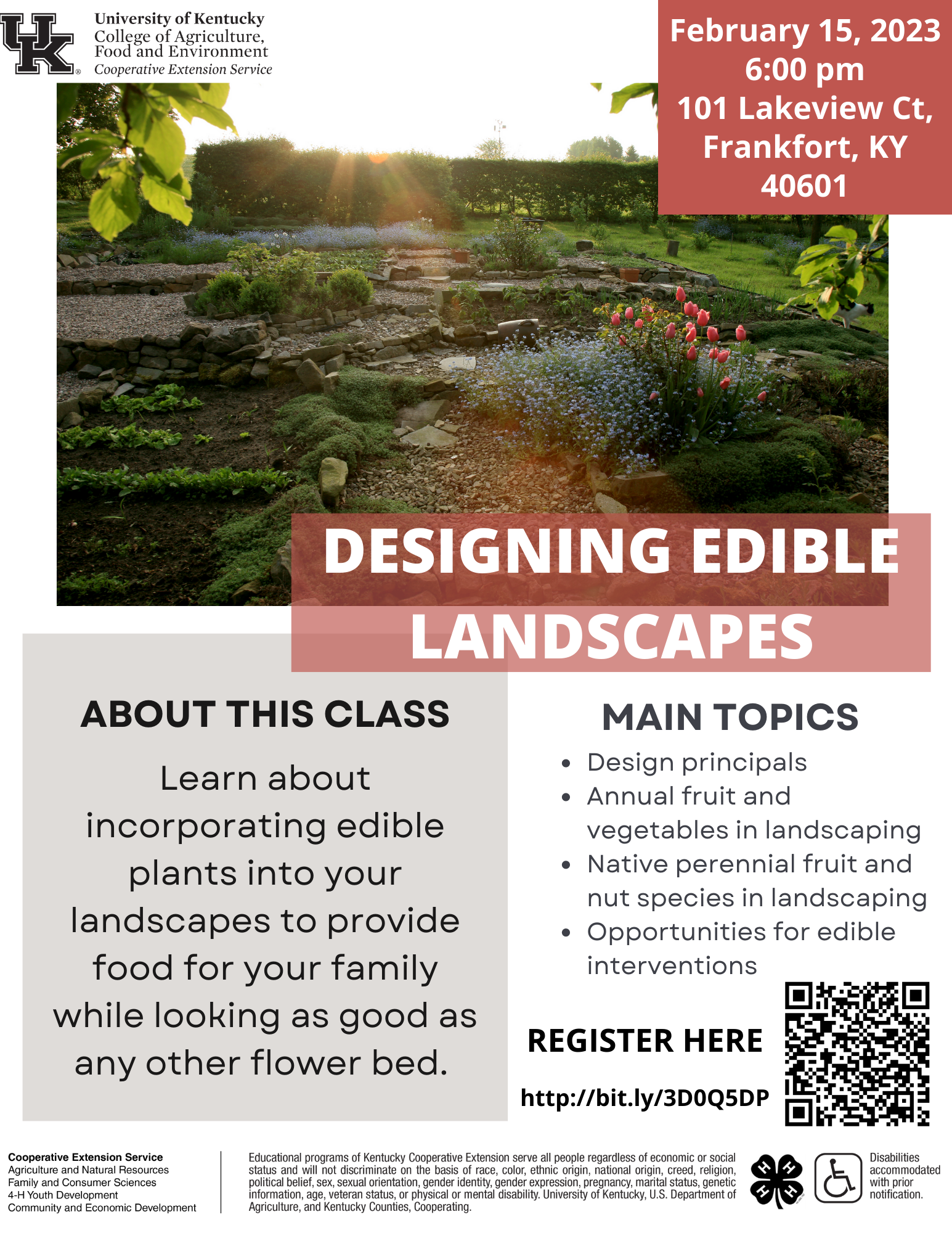 Designing Edible Landscape Flyer