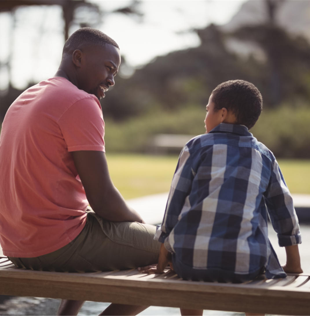 Father son communication image