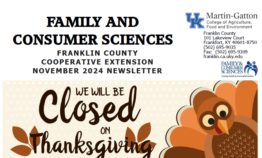 FCS November newsletter cover image