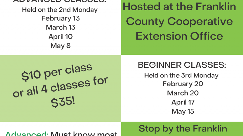 Cricut Class flyer with information