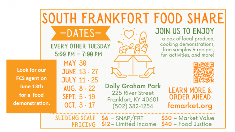 South Frankfort Food Share FCS Food Demo image